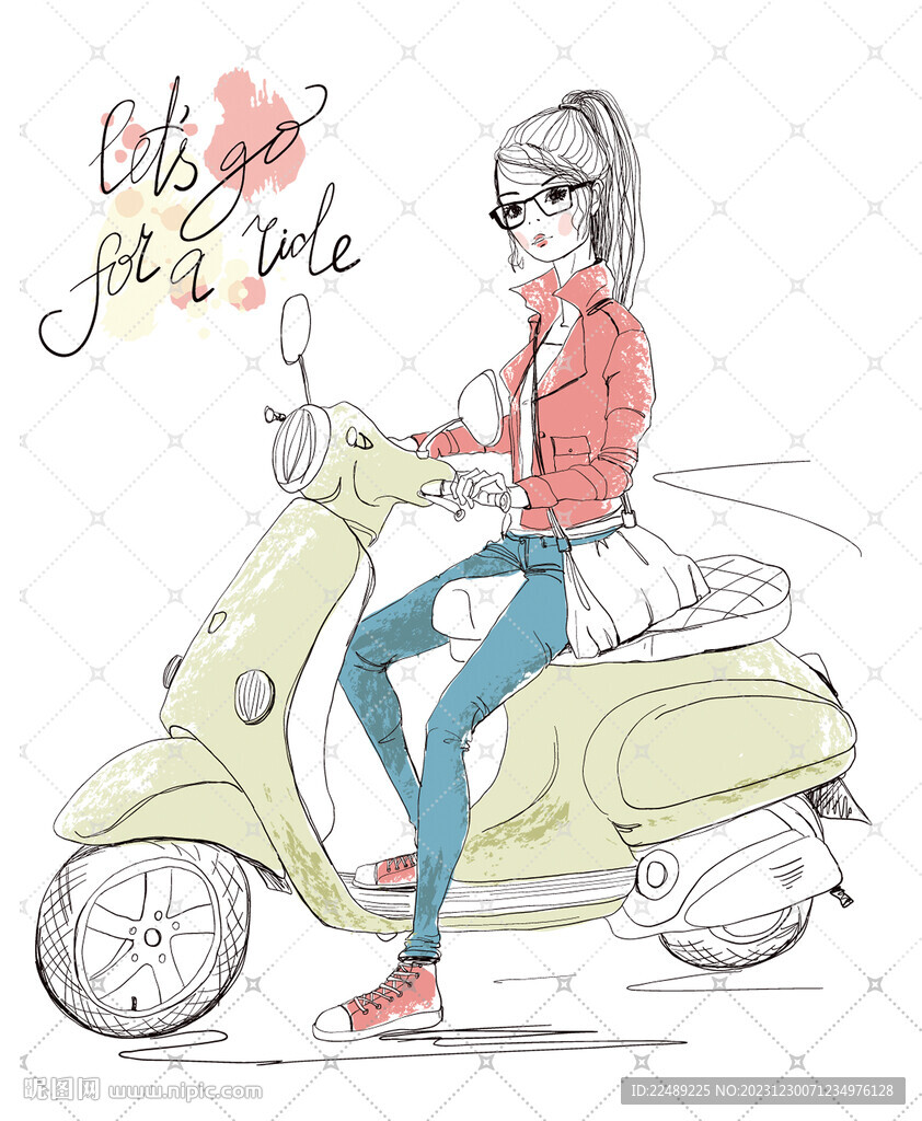 摩托車美女