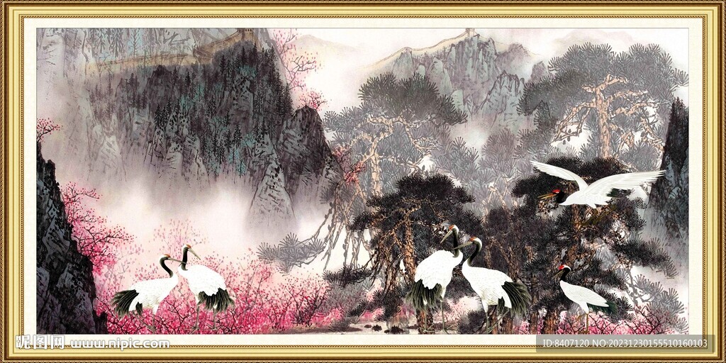 松鶴圖