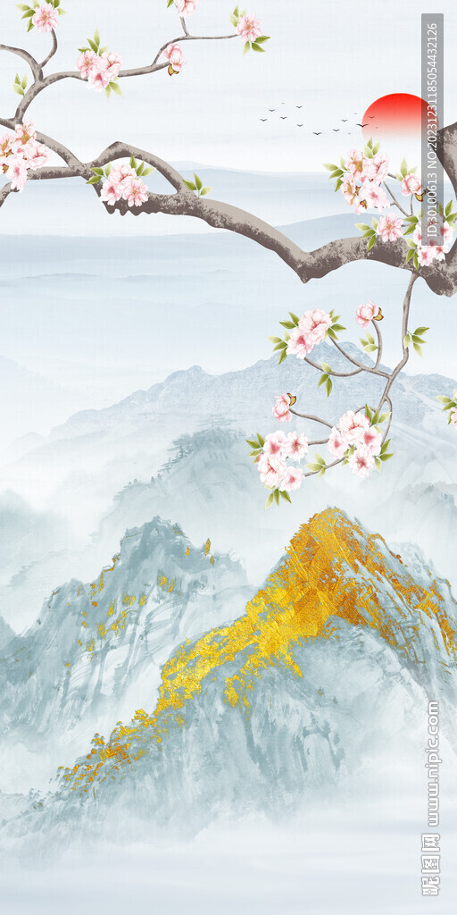 現(xiàn)代 簡約中式玄關(guān) Tif分層