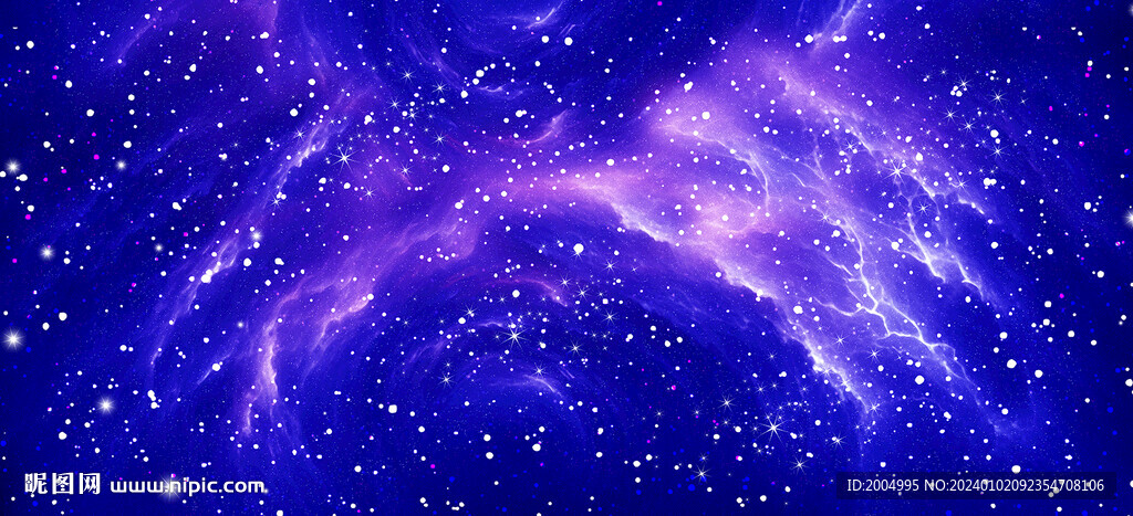 藍(lán)紫色夢(mèng)幻星空