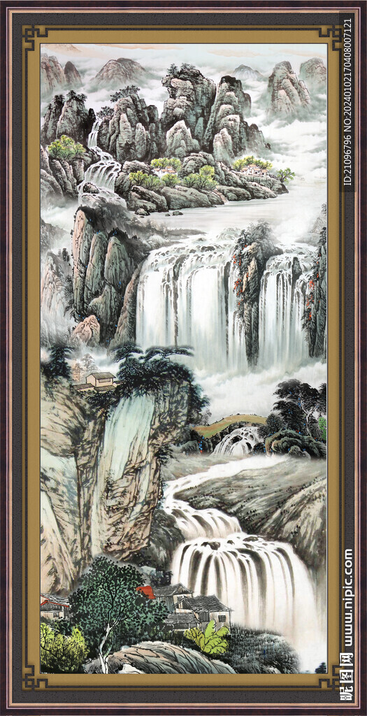 中國畫山水畫 