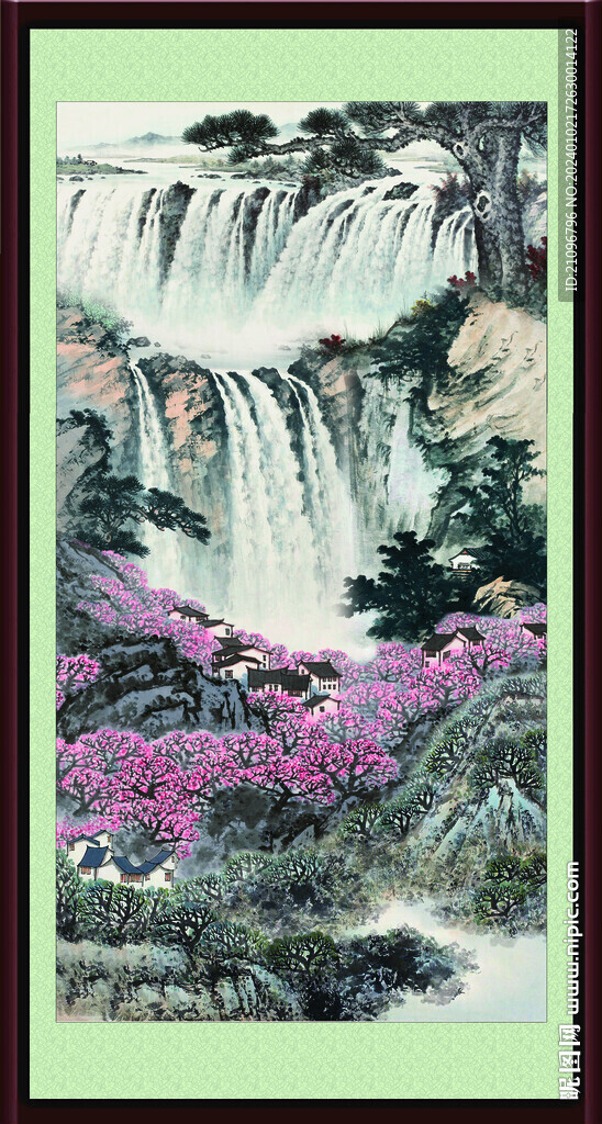 招財山水畫 