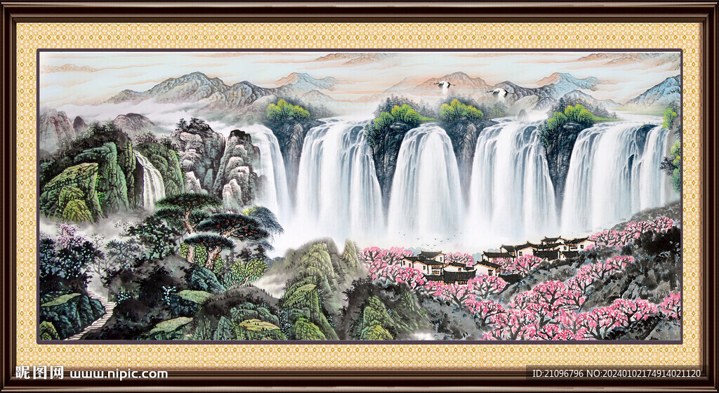 中國畫山水畫 