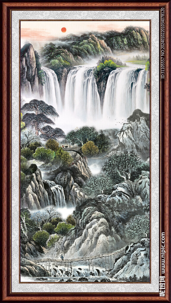 國畫風(fēng)景 