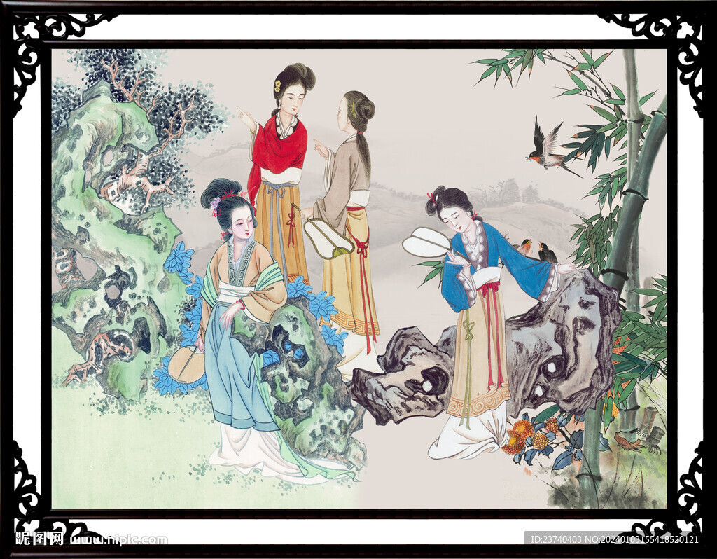 仕女圖 