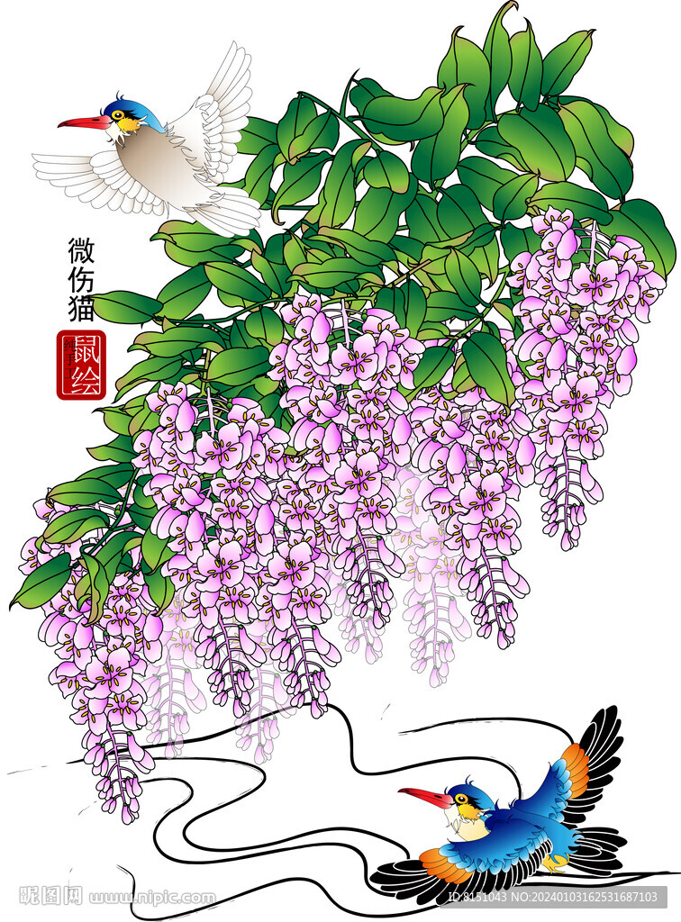 紫羅蘭矢量圖