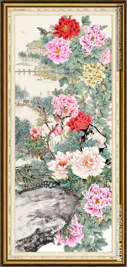 牡丹國(guó)畫