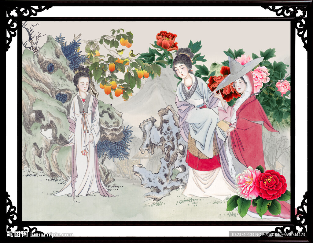 仕女圖 