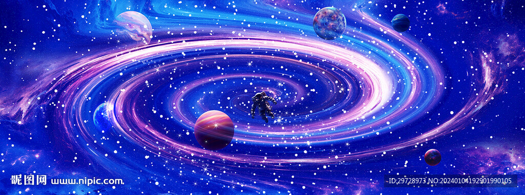 長幅高清宇宙旋渦星空