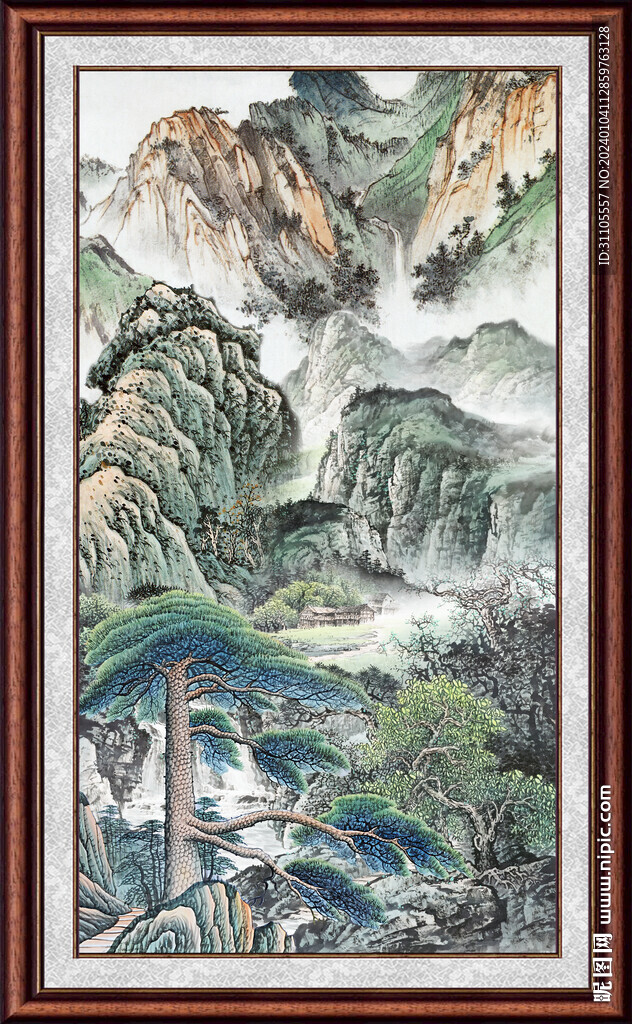 装饰山水画 