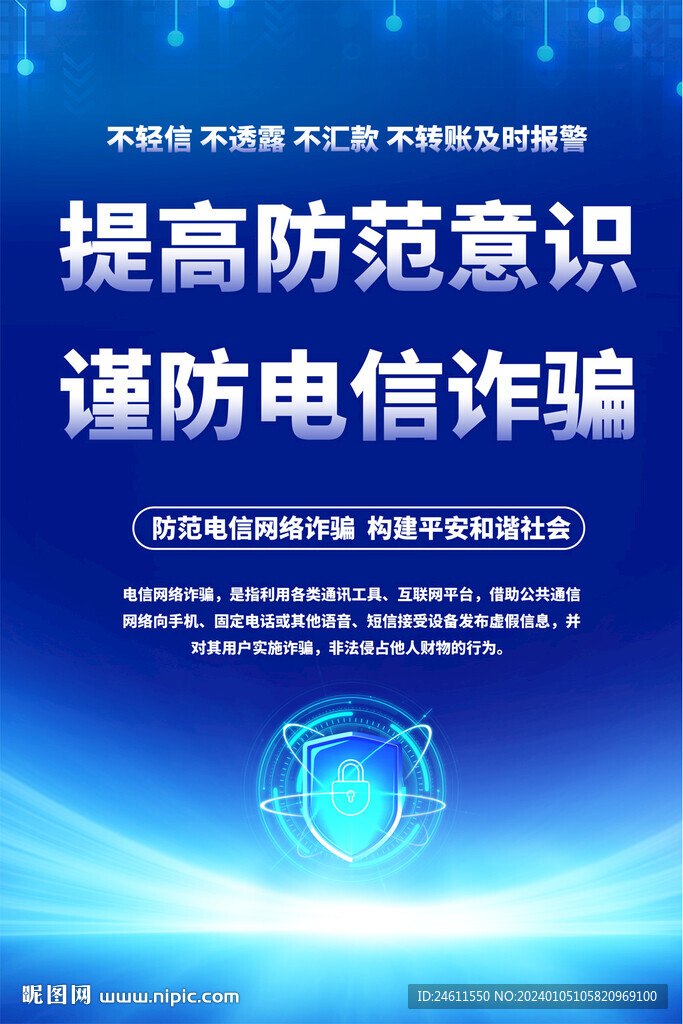 預(yù)防電信詐騙海報(bào)