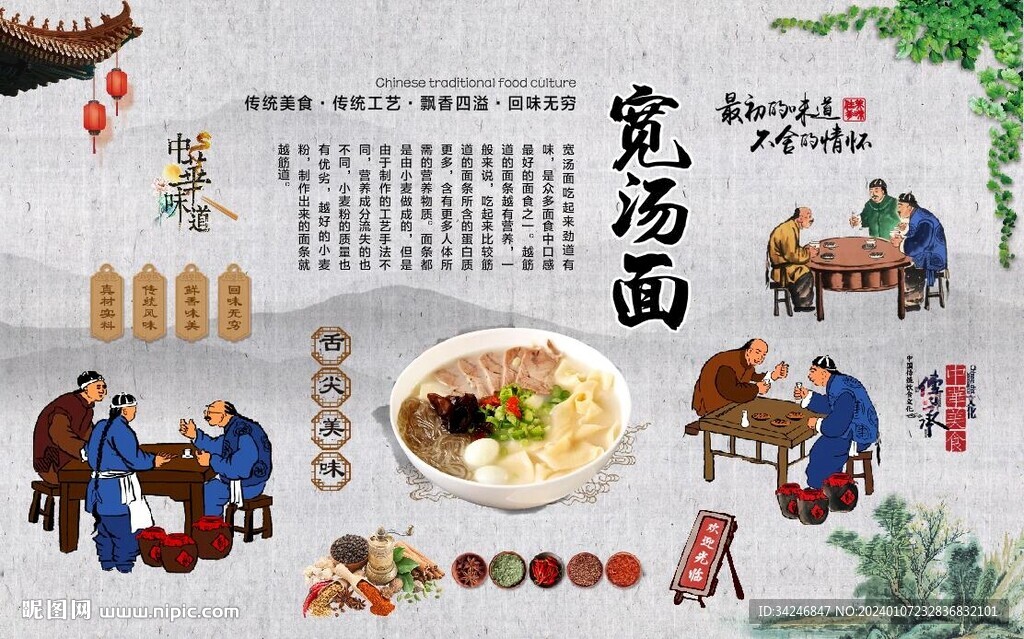 寬湯面