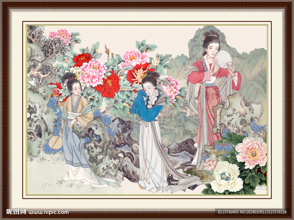 仕女圖 