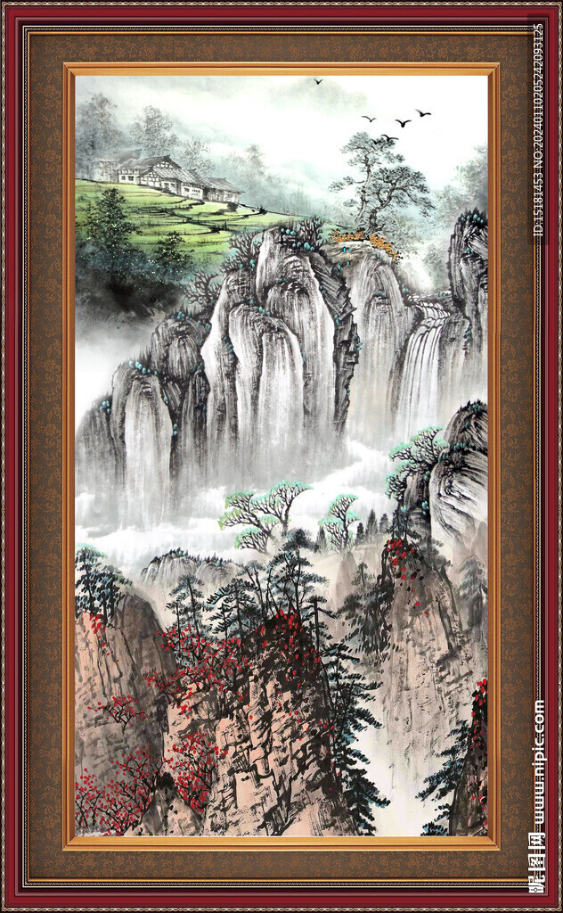 大廳山水畫 
