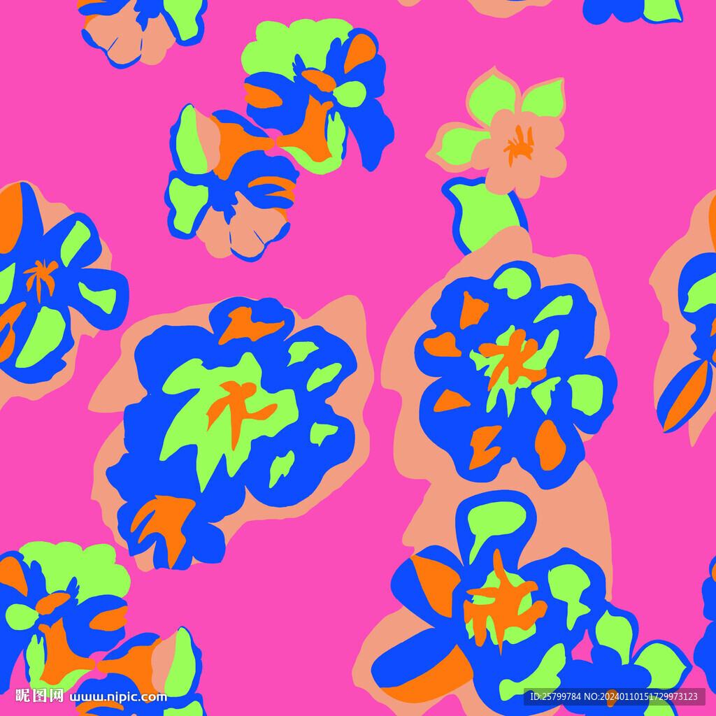 色塊花