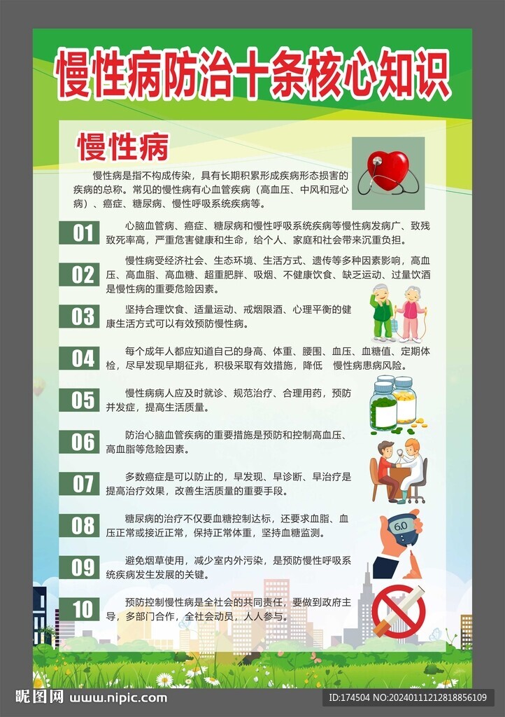 慢性病防治十條核心