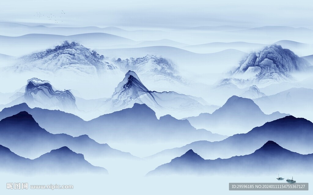 簡(jiǎn)約 輕奢高端山水 Tif分層