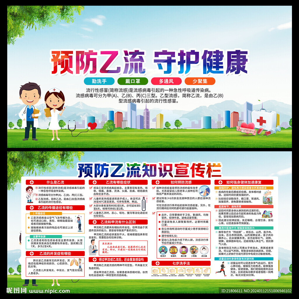 預(yù)防乙流宣傳欄