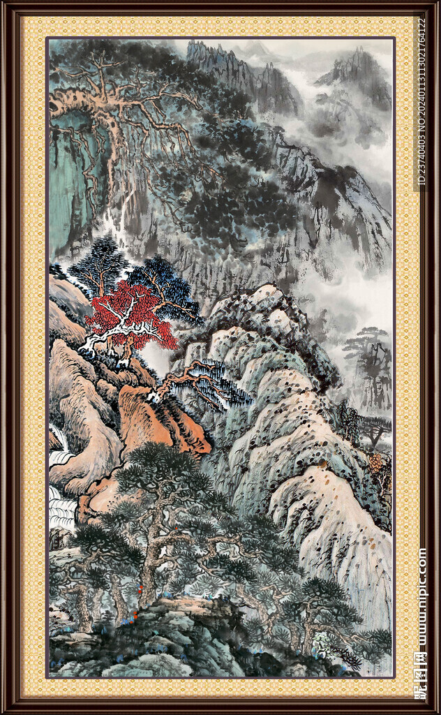 山水畫風(fēng)景 