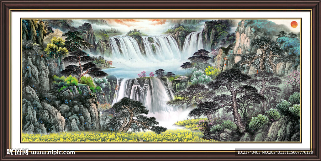 山水畫風景 