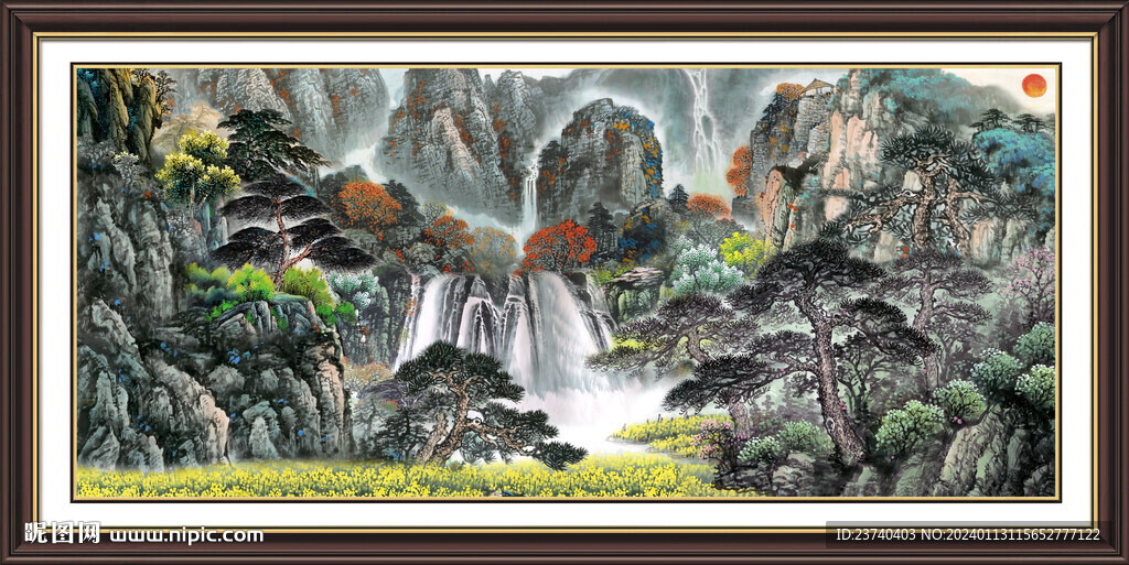 山水畫(huà)風(fēng)景 