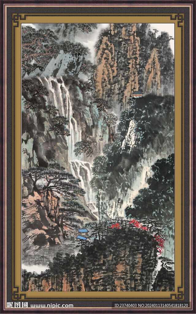 中堂山水畫 