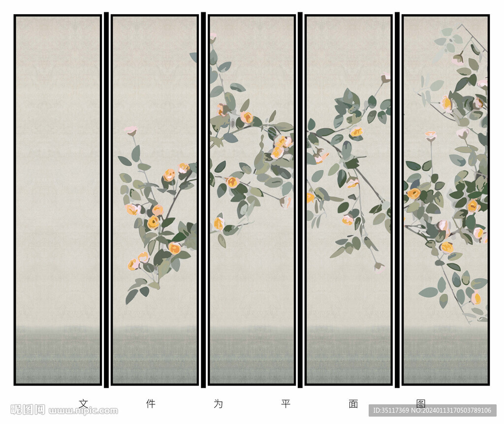 寫意花鳥壁紙壁畫