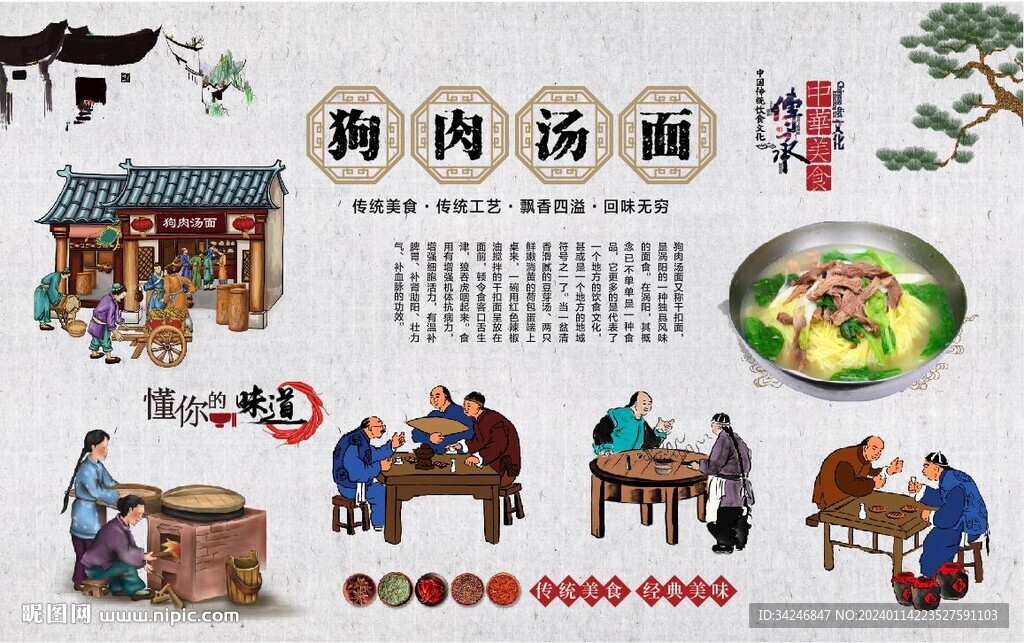 狗肉湯面