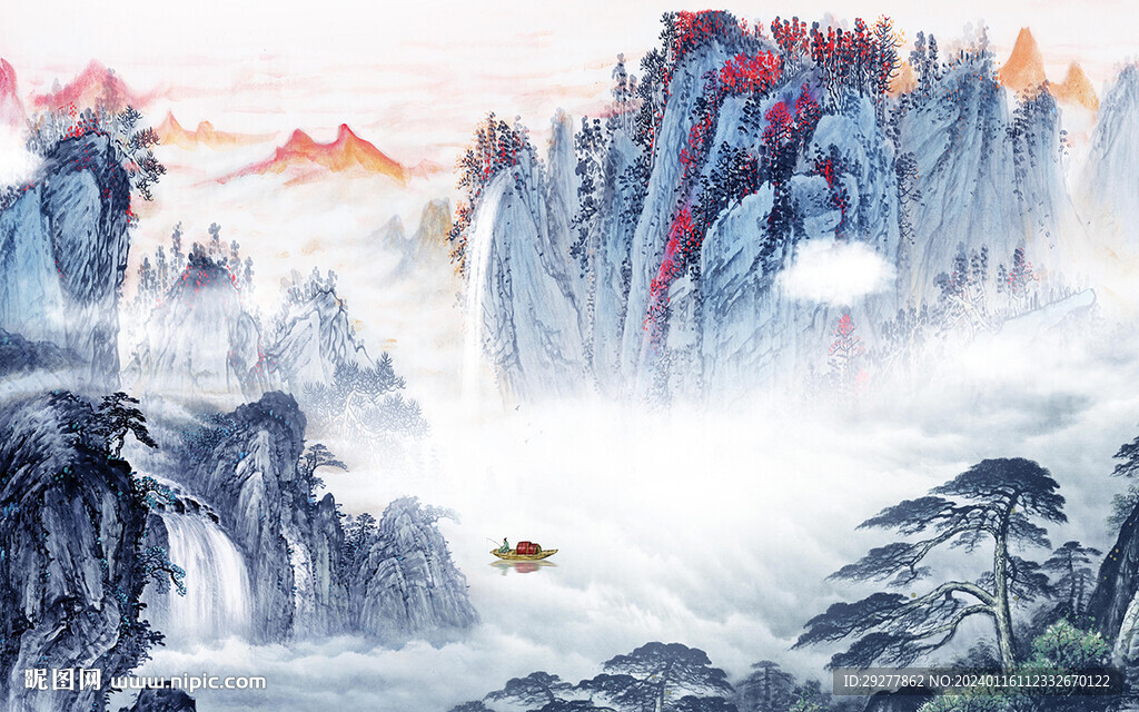 人氣 簡約意境山水 TIf分層