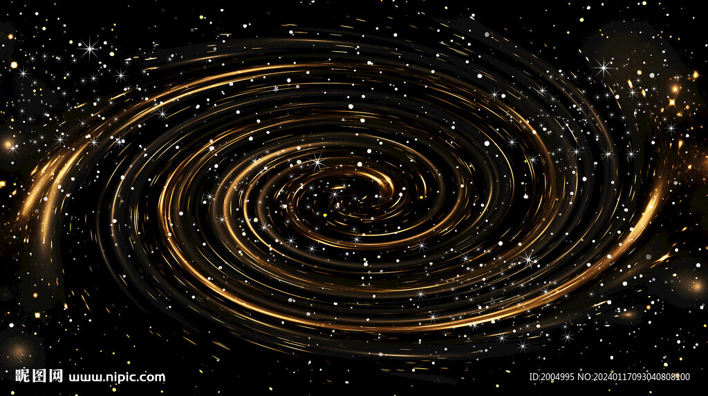 金色旋渦星空