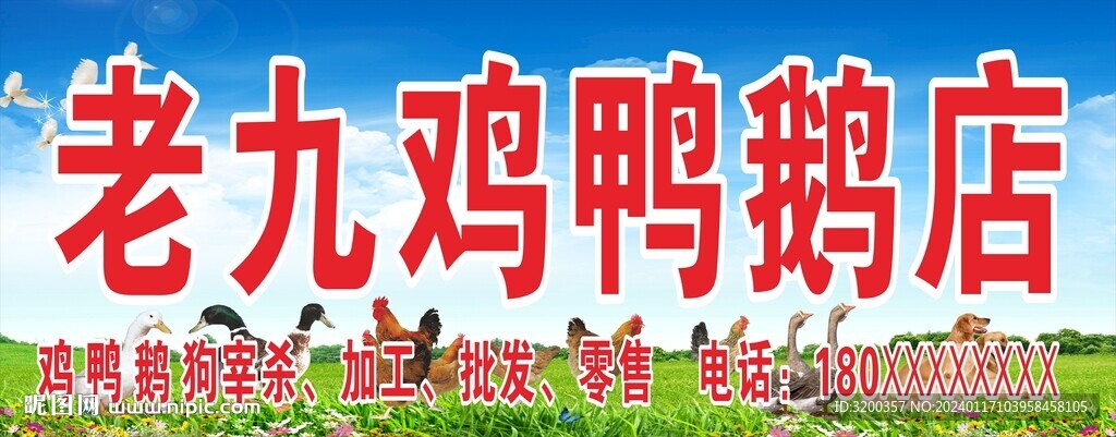 雞鴨鵝店招牌