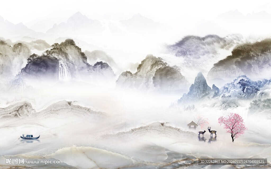 簡約 最新傳山水畫 TiF分層