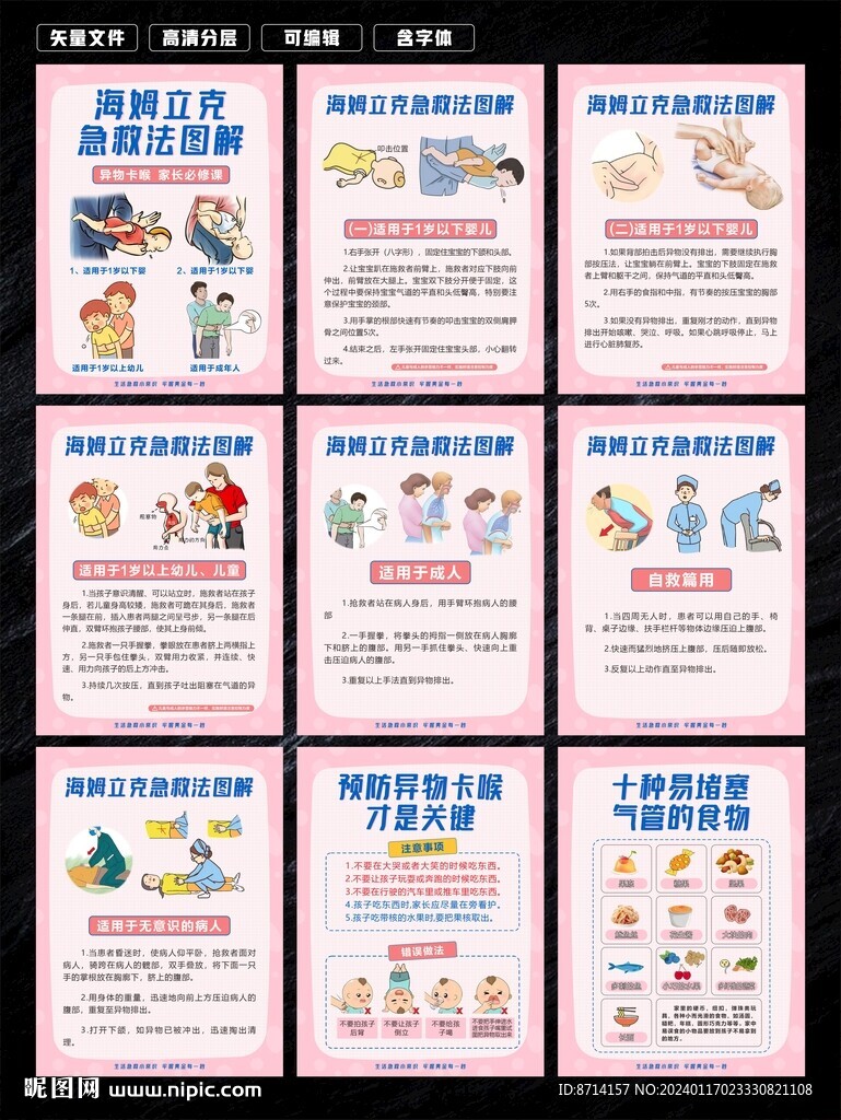 海姆立克急救法圖解