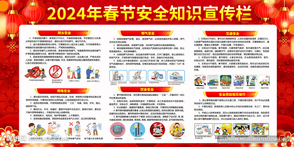 2024年春節(jié)安全宣傳欄
