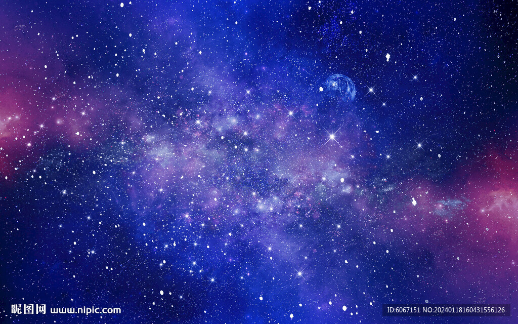 藍(lán)色宇宙星空背景