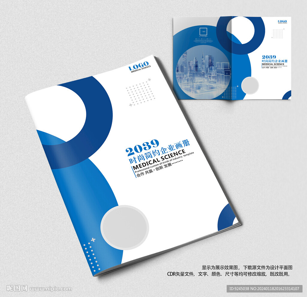 簡約商務公司畫冊封面