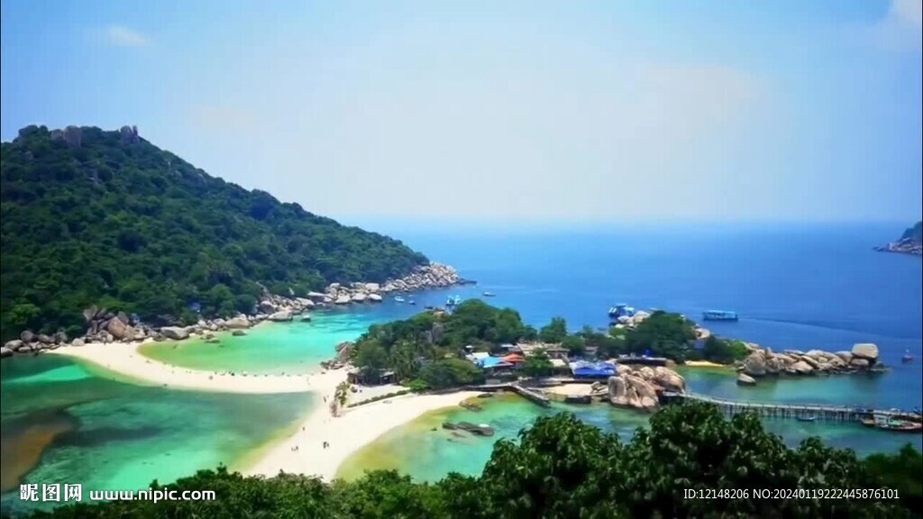 泰国南园岛旅游人文风景宣传视频