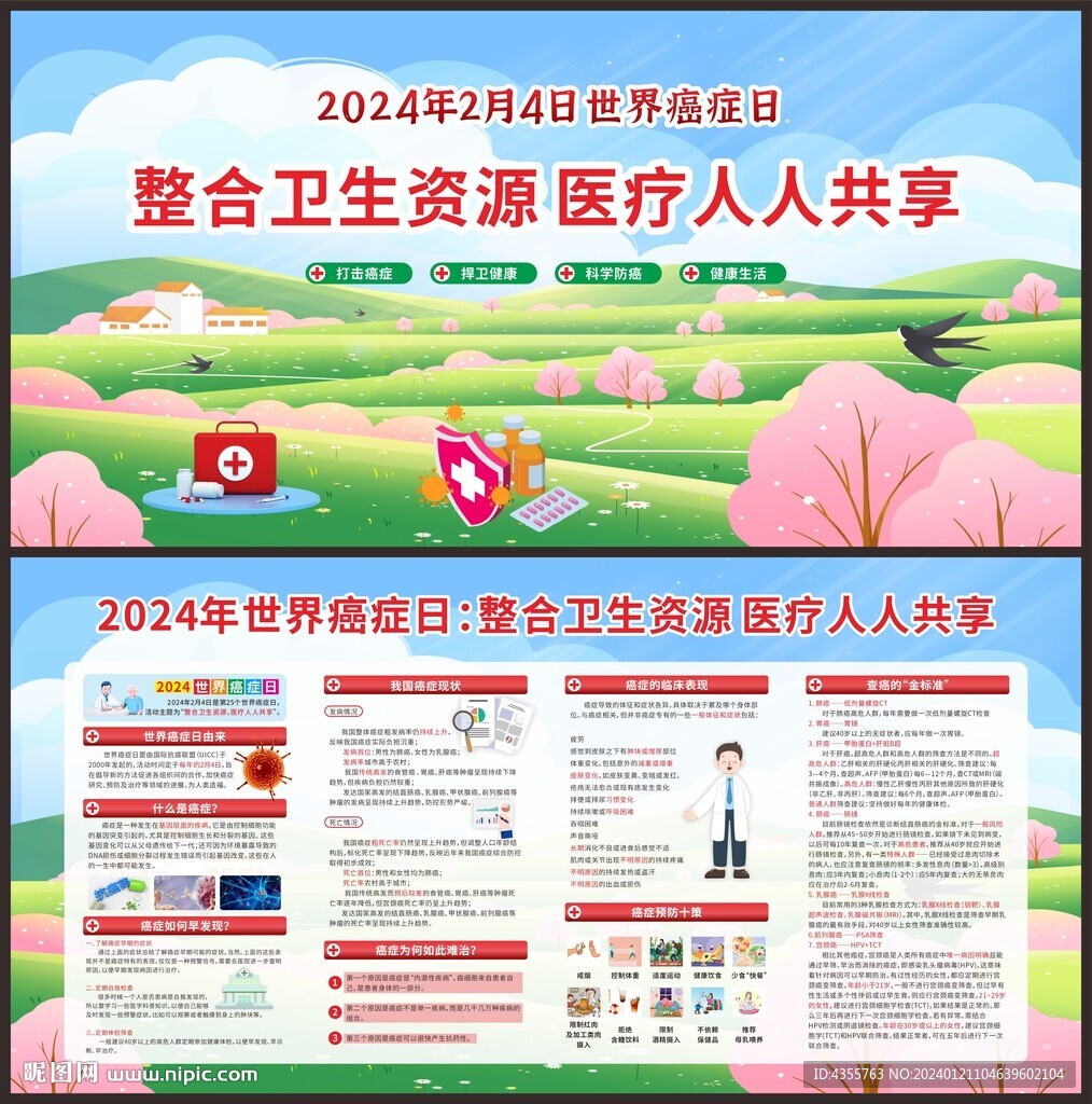2024世界癌癥日知識宣傳欄