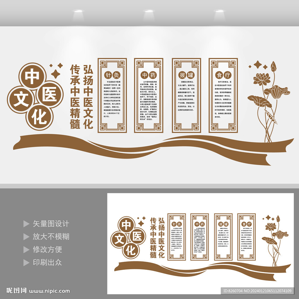 中醫文化展示展廳墻