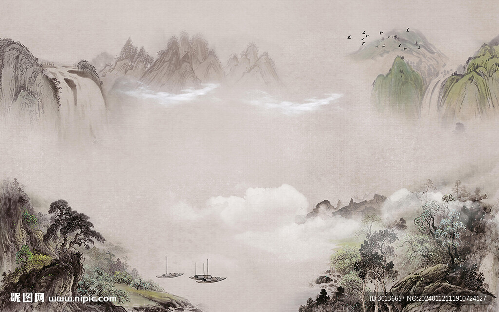 人氣 意境清晰山水 tiF分層