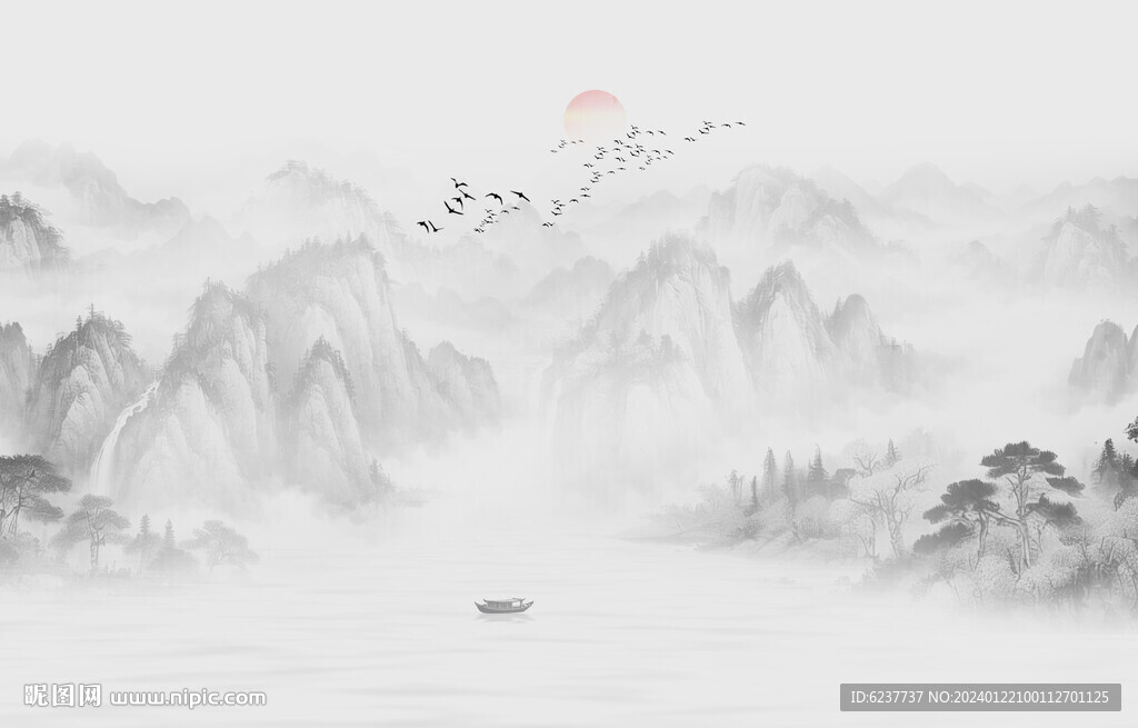 新中式水墨山水