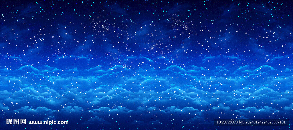 超高清藍色星空
