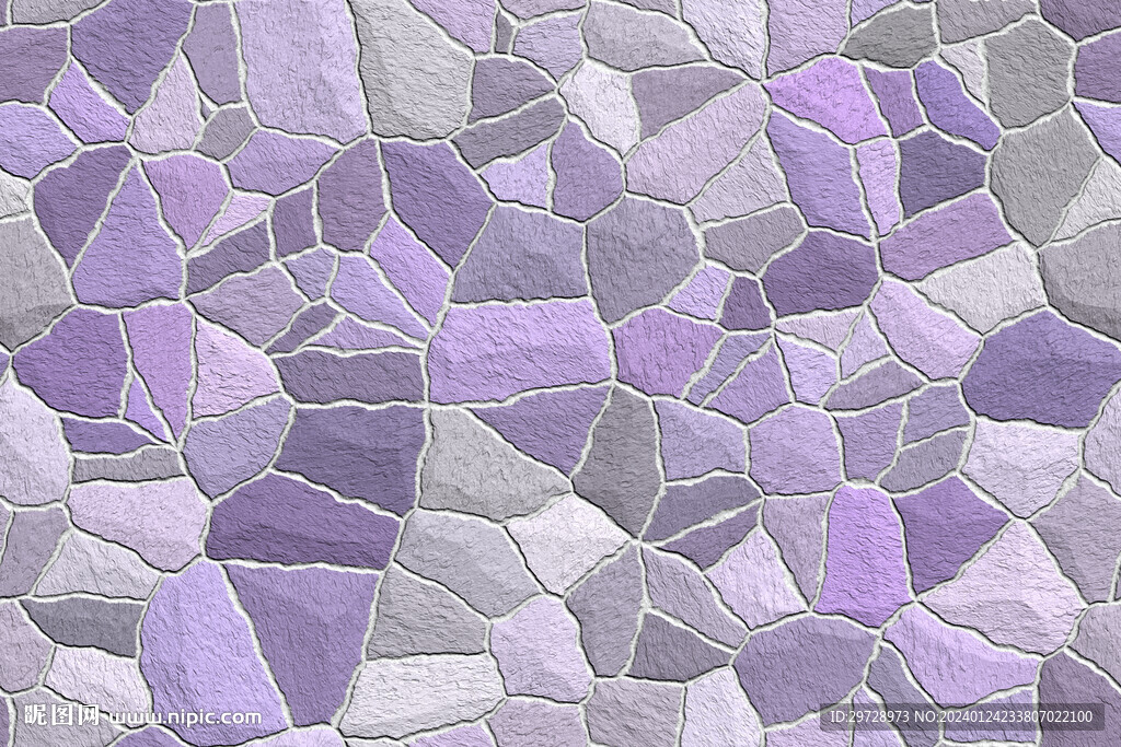 紫色石头墙