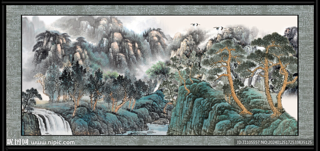 中國(guó)風(fēng)山水 