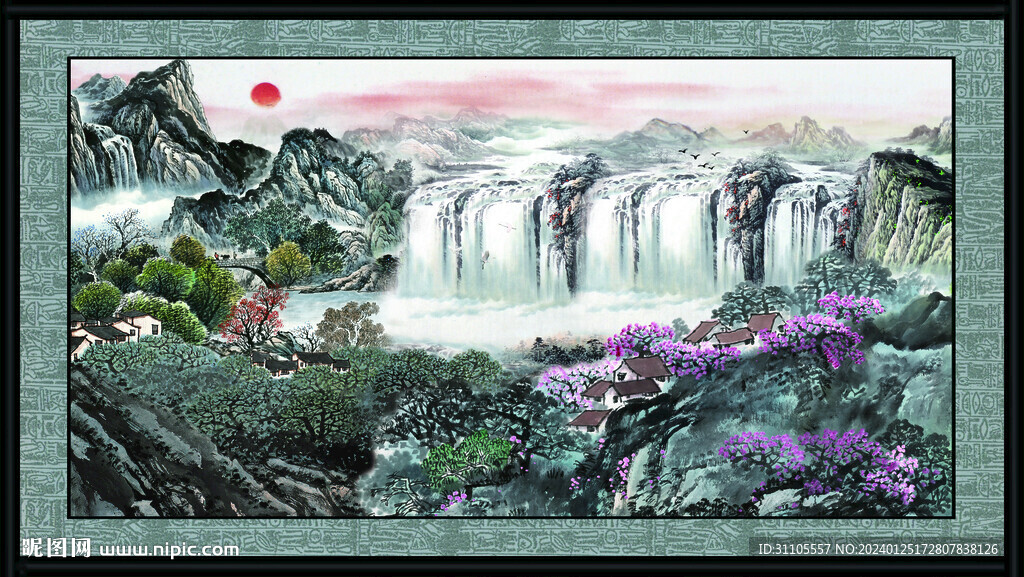 中國(guó)風(fēng)山水 