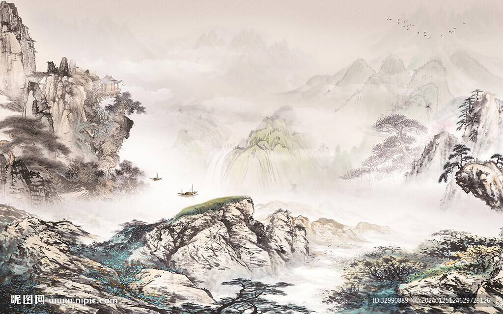 高檔 最新現(xiàn)代山水 TIf分層