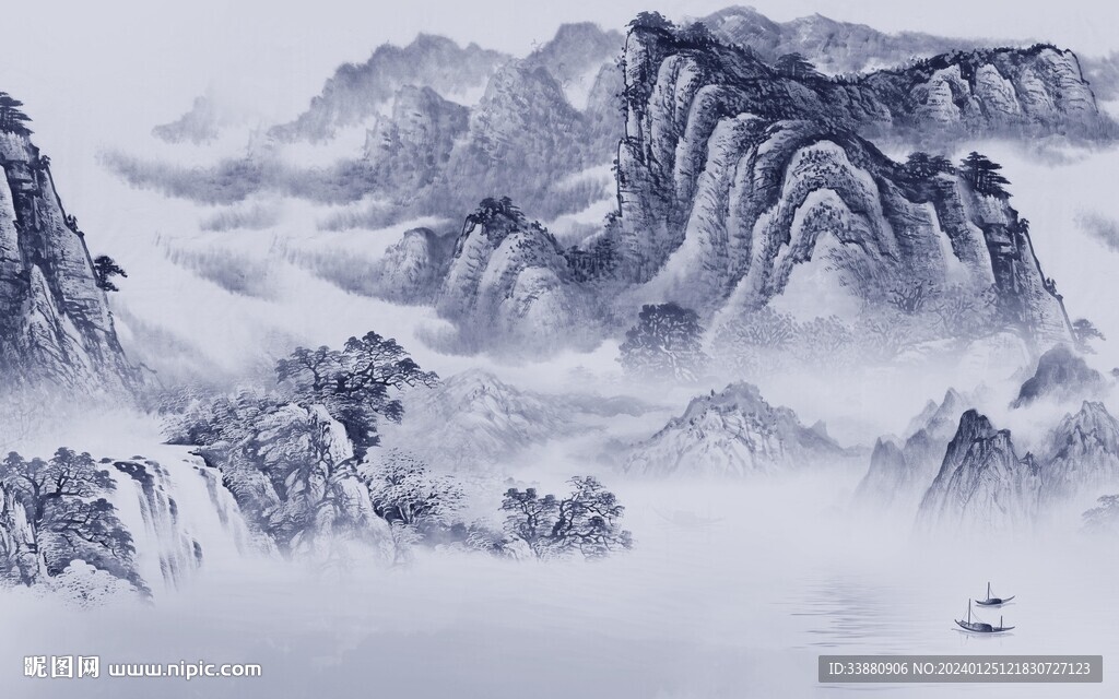 新款 意境清晰山水 TiF分層