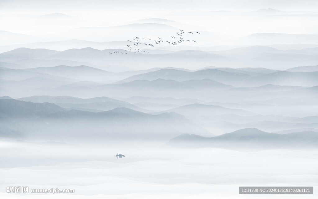  水墨山水圖