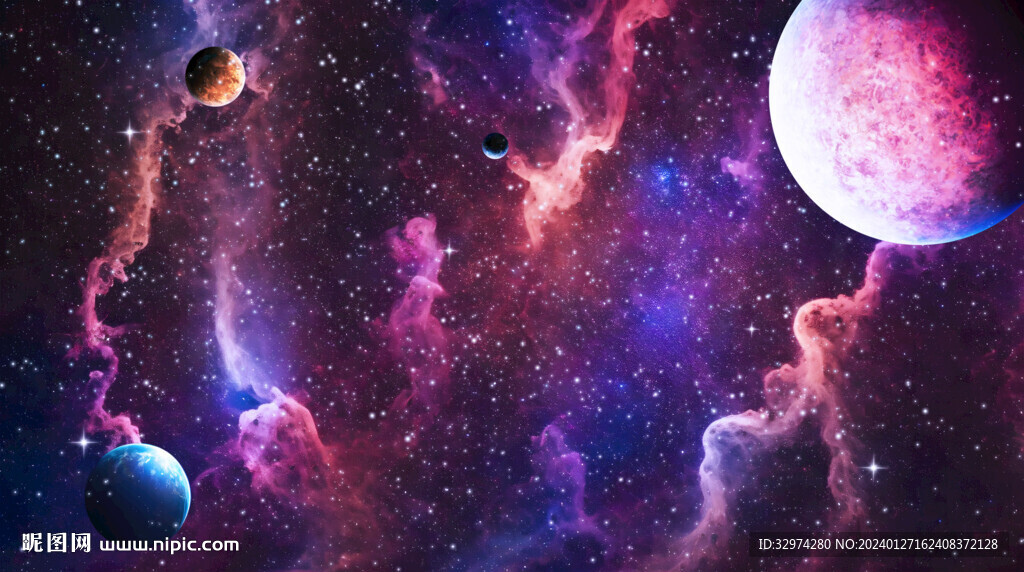 紫色星空