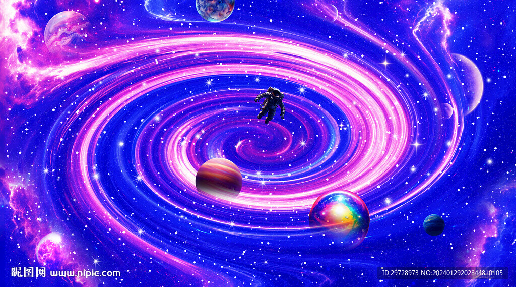 宇宙旋渦星空裝飾畫
